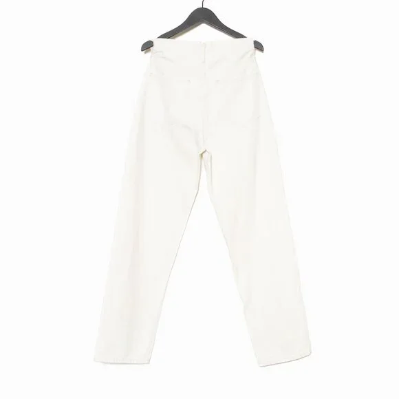 Agolde Criss Cross Upsized Organic Cotton Jean in Paste Off White Ivory - XS 24 - Picture 5 of 16